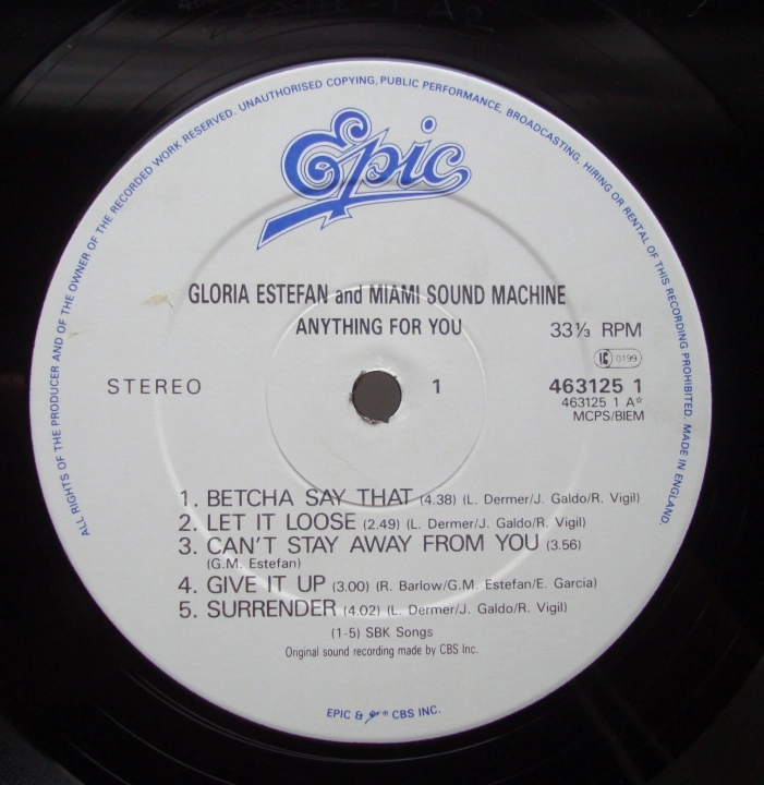 Gloria Estefan And Miami Sound Machine ‎– Anything For You 463125 1 Latin,Pop Sklep z Płytami Winylowymi