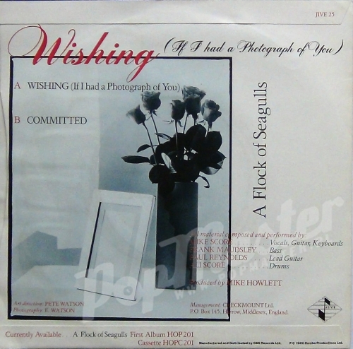 A Flock Of Seagulls Wishing (If I Had A Photograph Of You) JIVE 25