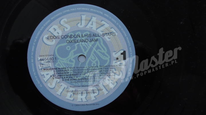 The Eddie Condon All-Stars Dixieland Jam CBS 465680 Jazz Winyle www.popmaster.pl