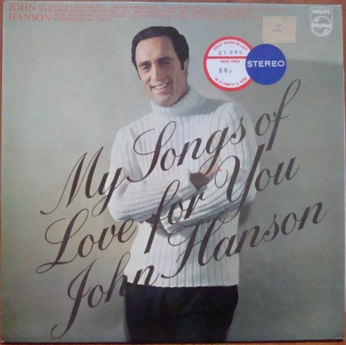 John Hanson - My Songs Of Love For You SBL.7892 Easy Listening