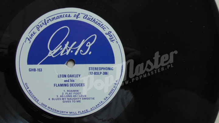Leon Oakley And His Flaming Deuces GHB-153 Vinyl record Jazz