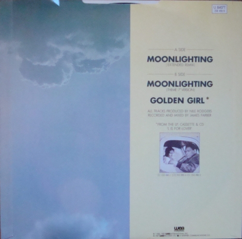 AL JARREAU MOONLIGHTING / GOLDEN GIRL 45RPM 12 U 8407T 258 406-0