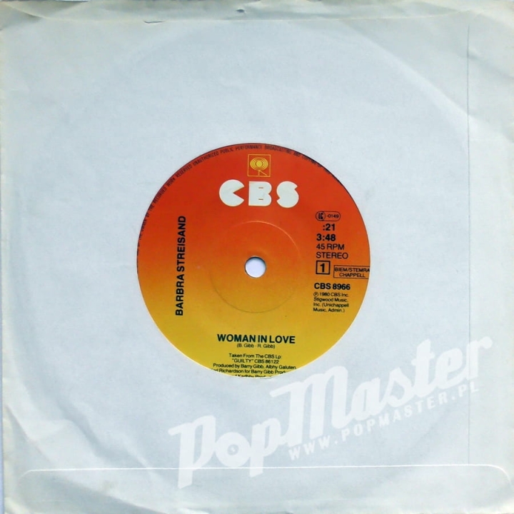 Barbra Streisand Woman In Love CBS 8966