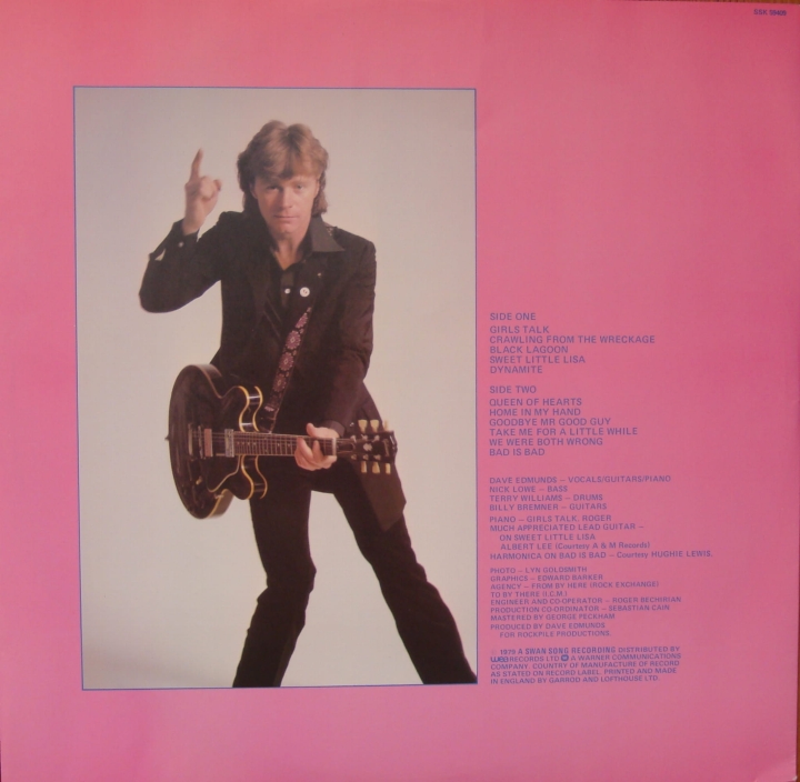 Dave Edmunds ‎– Repeat When Necessary  SSK 59409  Rock  Winyle