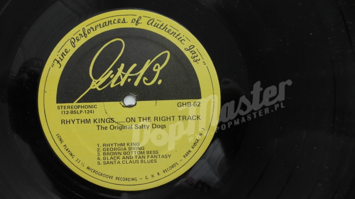 Original Salty Dogs Jazz Band Rhythm Kings..... On The Right Track GHB-62 Dixieland Jazz Vinyl Records 