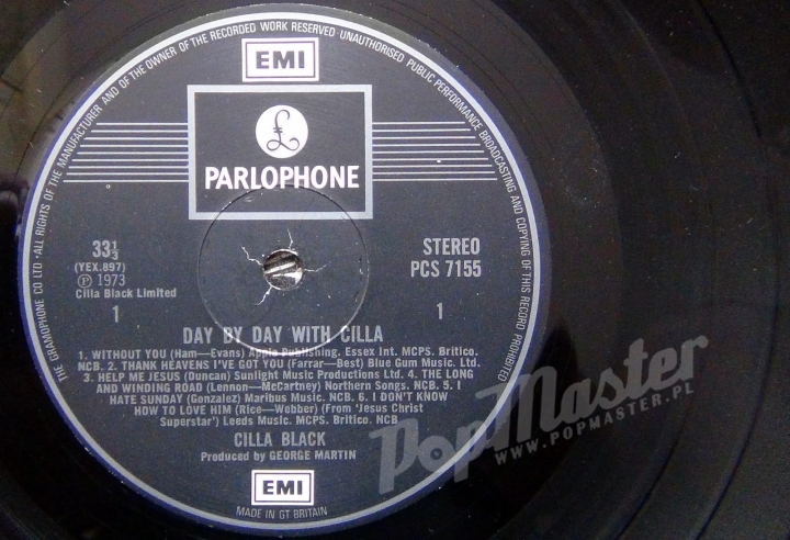 CILLA BLACK DAY BY DAY WITH CILLA PCS 7155 STEREO http://popmaster.pl/