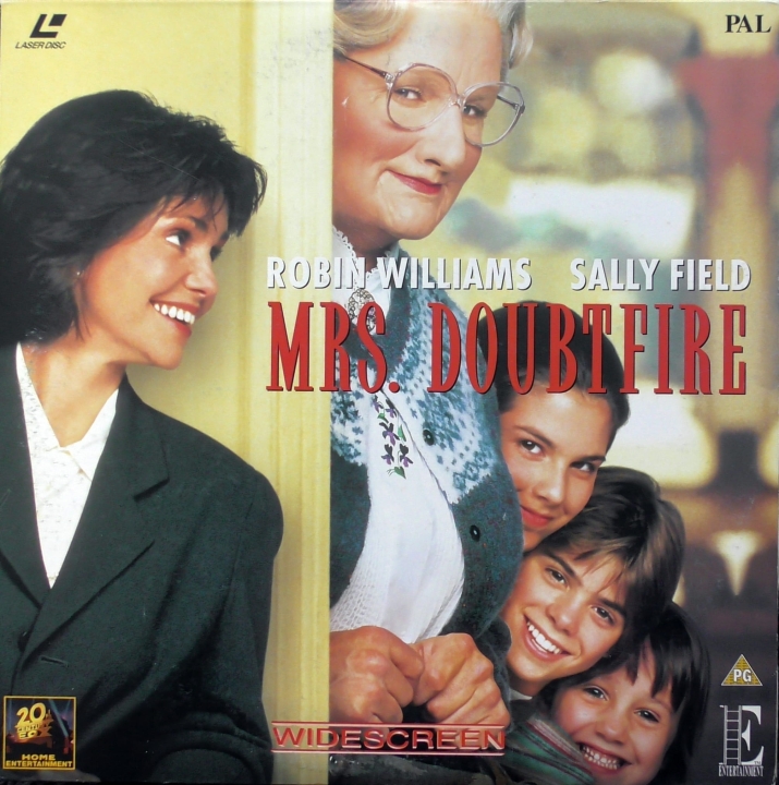 Mrs. Doubtfire LaserDisc (1993) Robin Williams, Marsha Garces, Mark Radcliffe [EE 1122] 5027522011227