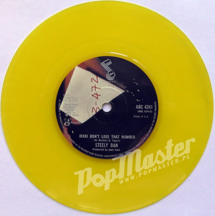 Steely Dan Rikki Don't Lose That Number ABC 4241 Yellow Vinyl Jazz Rock Winyl
