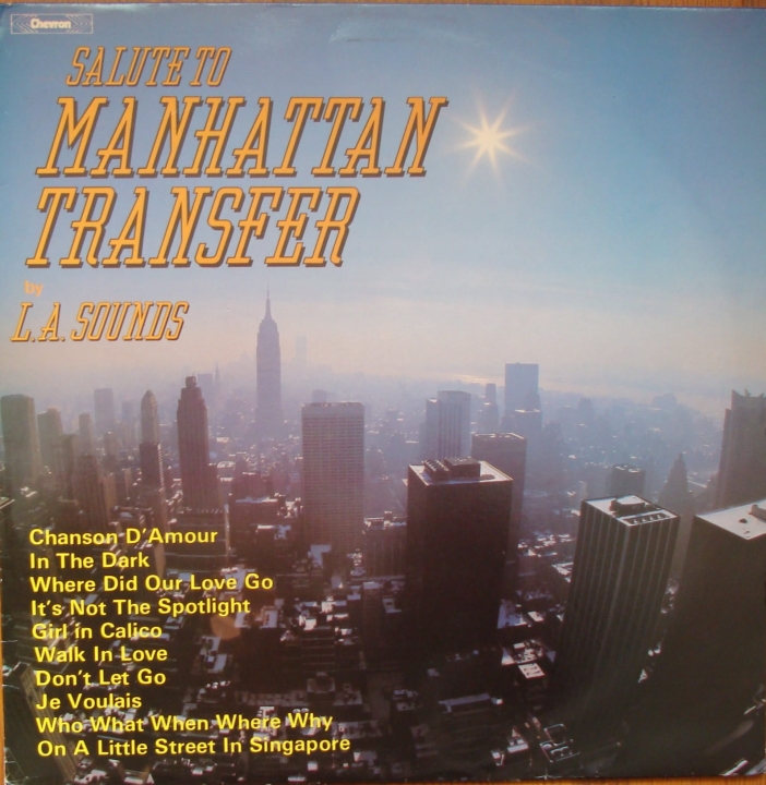 Salute To Manhattan Transfer L.A. Sounds  Salute To Manhattan Transfer  CHVL 145   Pop   Winyle