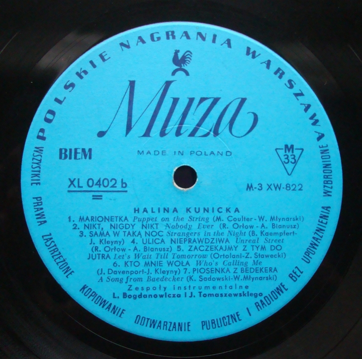 Halina Kunicka ‎– Panienki Z Bardzo Dobrych Domów XL 0402 Pop