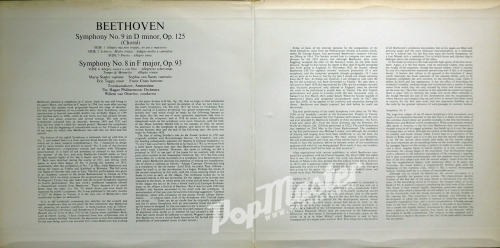 Beethoven Symphony No. 9 (Choral) Symphony No. 8 Maria Stader, Eric Tappy, Sophia Van Sante, Franz Grass Willem Van Otterllo, Conductor SMS 2400 A/B Płyty Winylowe Muzyka Klasyczna