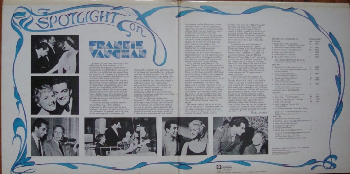 Frankie Vaughan ‎– Spotlight On Frankie Vaughan 6625 012 ,2 x Winyle Pop