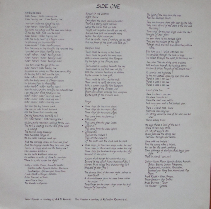 Sally Oldfield ‎– Water Bearer BRON 511, A-2U/B-2U Rock, Folk Płyty Winylowe