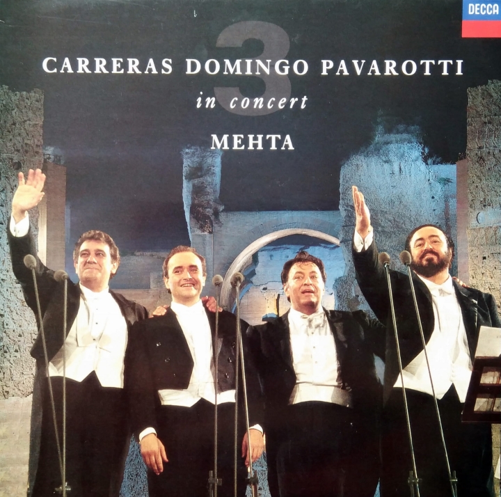 Carreras, Domingo, Pavarotti, Mehta ‎– In Concert Decca ‎– 430 433-1