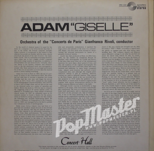 Adolphe Adam Giselle Orchestra Of The Concerts De Paris Gianfranco Rivoli, Conductor SMSC 2234 Muzyka klasyczna płyty winylowe
