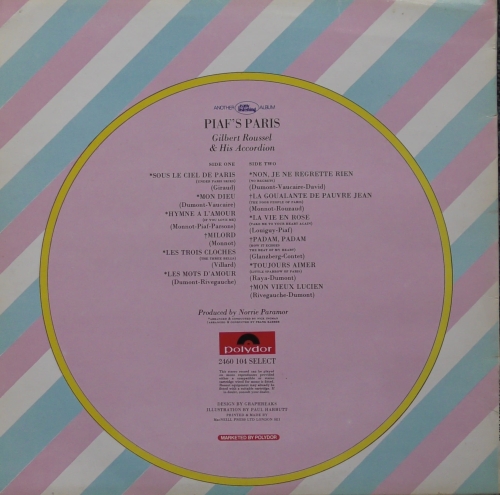 Gilbert Roussel & His Accordian: Piaf’s Paris 2460104 Sklep z Winylami 