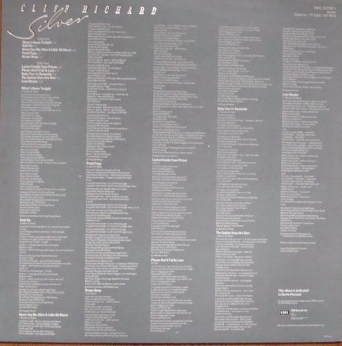 Cliff Richard ‎– Silver EMC 1077871 A-1U / B-1U Pop Sklep z Płytami Winylowymi 
