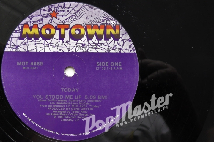 Today You Stood Me Up MOT 669 Promo Copy Vinyl Soul Płyta  www.popmaster.pl