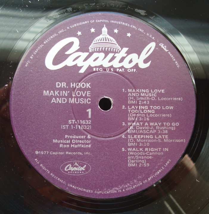 Dr. Hook ‎– Makin' Love And Music ST 11632