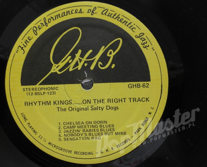Original Salty Dogs Jazz Band Rhythm Kings..... On The Right Track GHB-62 Dixieland Jazz Vinyl-Schallplatten, Shop mit Vinyl, Vinyl-Plattenladen Grammophon