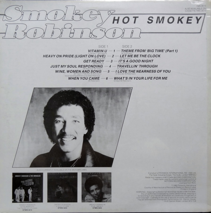 Płyty Winylowe, Smokey Robinson