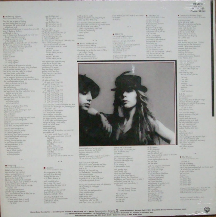 schallplatte,Rickie,Lee,Jones,Pirates,K,56,816,Vinyl
