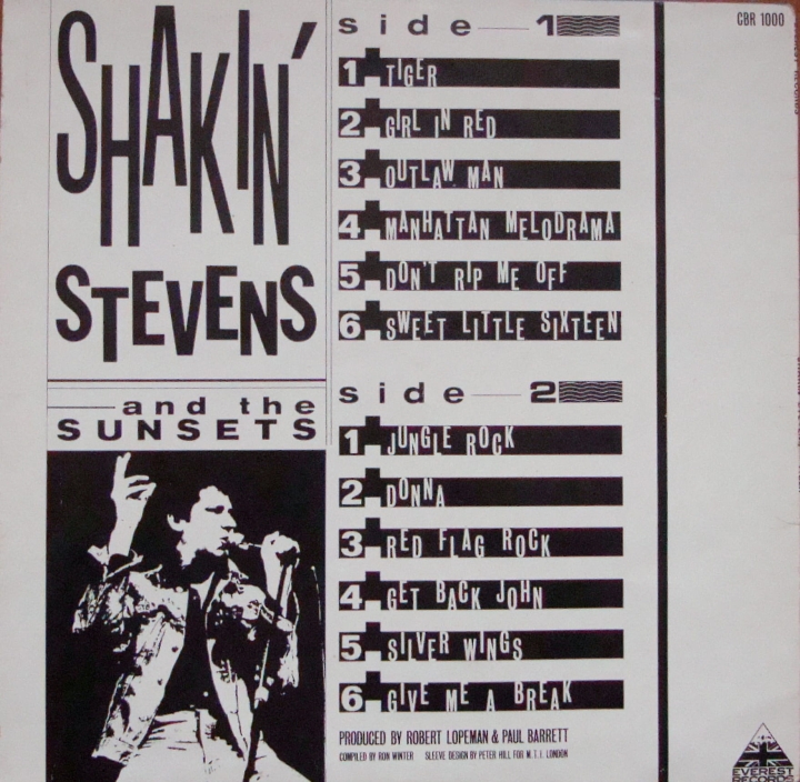 Shakin' Stevens And The Sunsets ‎– Tiger CBR 1000 Rock & Roll, Pop Rock 