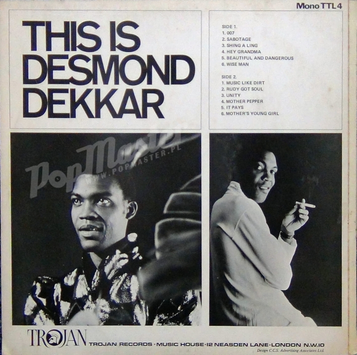 This Is Desmon Dekkar (Dekker) Trojan MONO TTL4 Mint Winyle reggae ska Vinyl http://popmaster.pl/