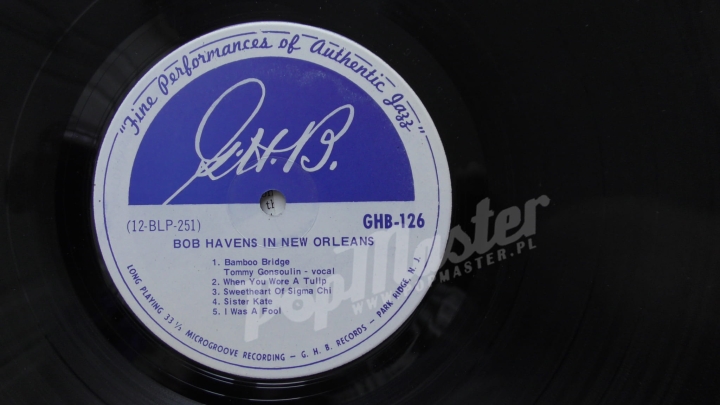 Bob Havens In New Orleans Southland LP 226 Виниловые Пластинки Джаз Dixieland