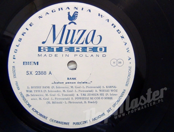 Bank " Jestem Panem Świata " SX 2388