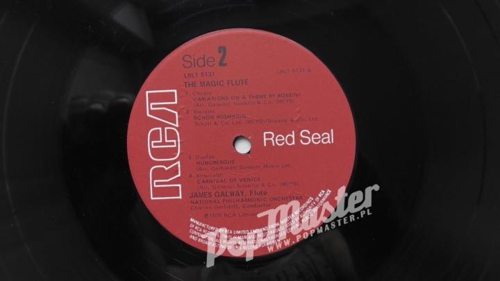 James Galway The Magic Flute Of James Galway With The National Orchestra Charles Gerhard, Conductor RCA LRL1 5131 Vinyl Classical Music