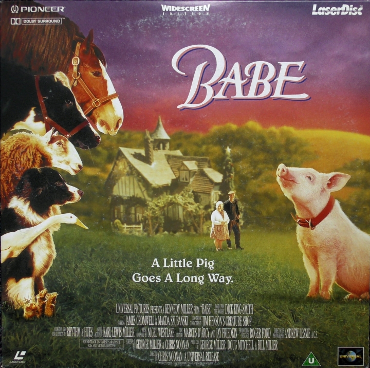 Babe LaserDisc WIDESCREEN PAL (PLFEB 34381) 5022626343816