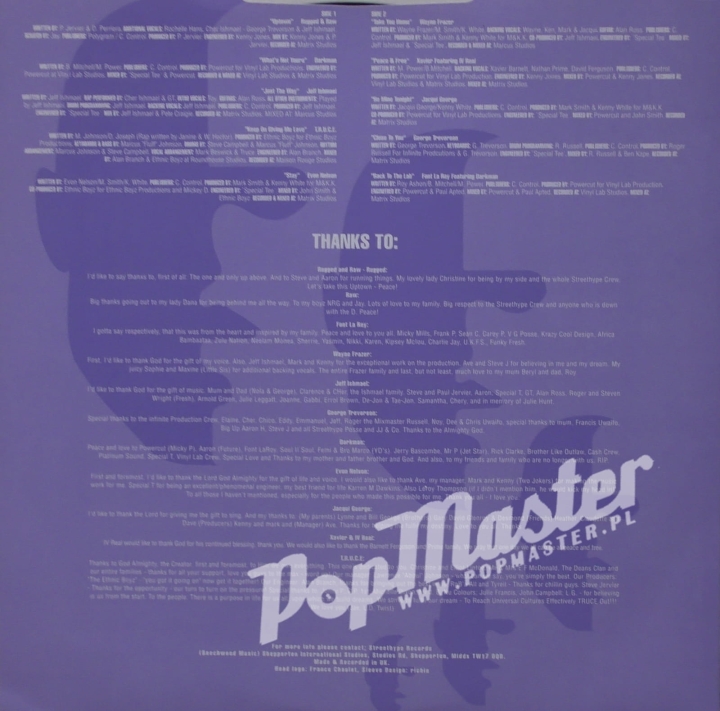 Just The Way A Collection Of Ten New Artists From The Streets Of Urban UK JERV 1LP  winyle hip hop www.popmaster.pl