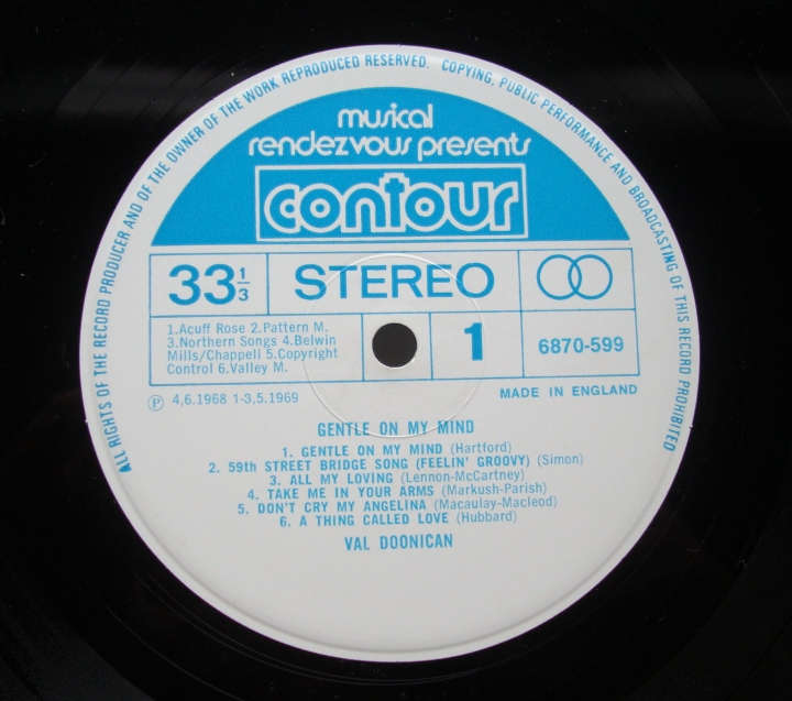 Val Doonican ‎– Gentle On My Mind 6870-599 Pop ,Easy Listening Sklep z Winylami 