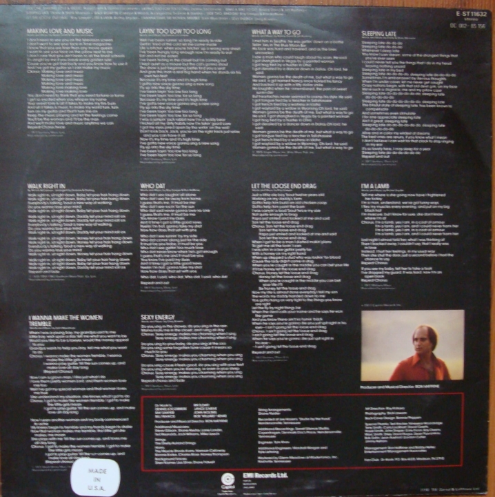 Dr. Hook ‎– Makin' Love And Music ST 11632 Rock Pop Winyle http://popmaster.pl/