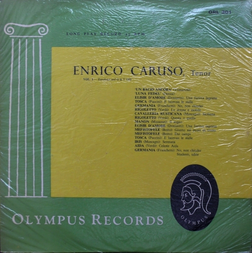 Enrico Caruso ‎– Enrico Caruso Volume 1 - Zonofono And G&T 1902  Olympus Records– ORL 301