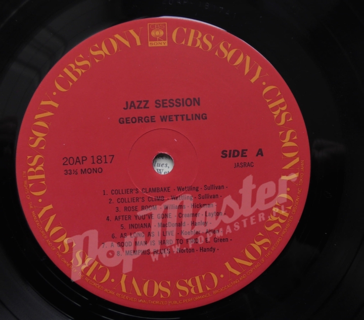 George Wettling Bobby Hackett Jazz Session 20AP 1817 + Insert Jazz Schallplatten