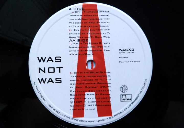 Was Not Was - Spy in the House of Love Fontana – WASX 2