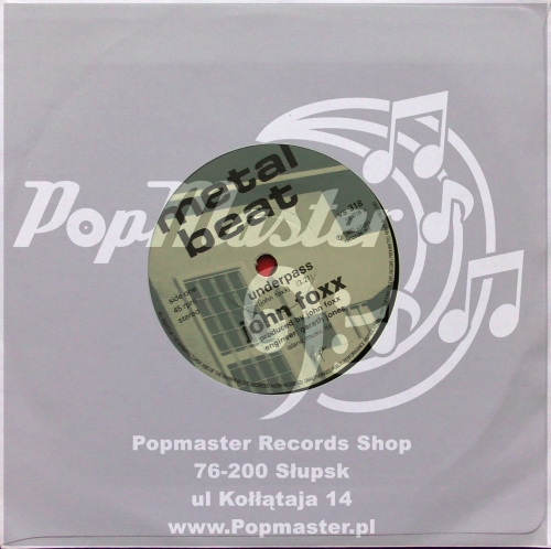 John Foxx Underpass Metal Beat ‎– VS 318 Vinyl, 7", 45 RPM, Single