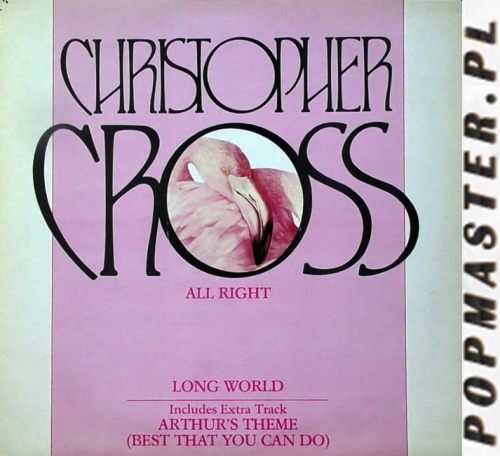 Disco de vinilo, вінілавыя пласцінкі, 黑胶唱片, Виниловые пластинки,plyty,winylowe,Christopher,Cross,AllRight,Warner,Bros.Records,W9843T,PlytaWinylowa,Vinyl,12,cali