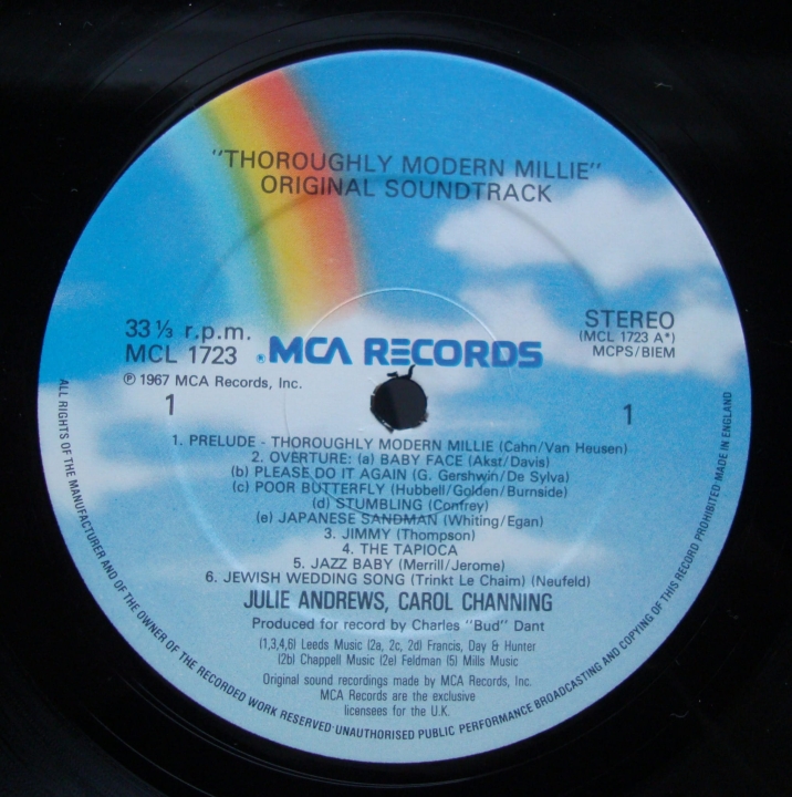 Julie Andrews Carol Chaning - Thoroughly Modern Millie (Original Sound Track) Stage&Screen 