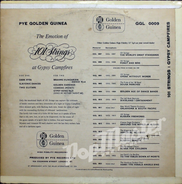 Gypsy Camp Fires 101 Strings GGL 0009 Płyta Winylowa Folk
