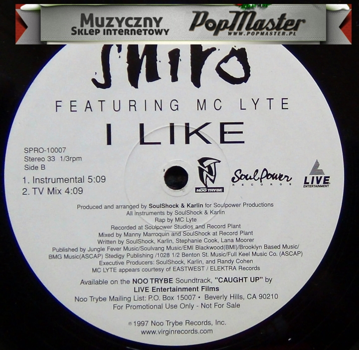 Shiro Feat. Mc Lyte I Like Noo Trybe Records ‎– SPRO-10007, Soul Power Records ‎– SPRO-10007, Live Entertainment ‎– SPRO-10007