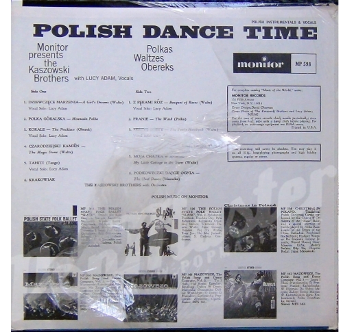 The Kaszowski Brothers – Polish Dance Time Monitor Records – MP 598