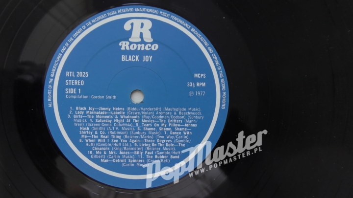 Black Joy 22 Hits From Original Soundtrack Of The Film RTL 2015 Vinyl Funk Soul