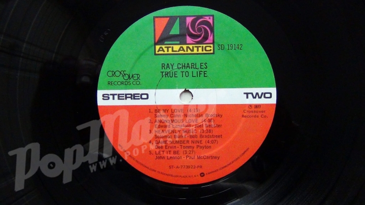 Ray Charles True To Life SD 19142 cut out Cover