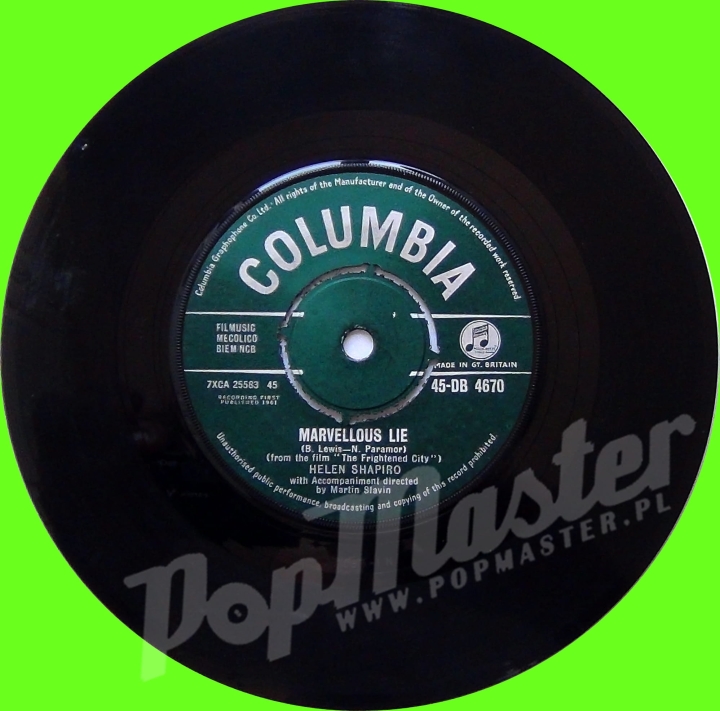 Helen Shapiro You Don't Know / Marvellous Lie 45-DB 4670