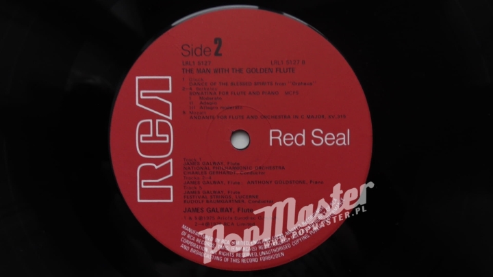 James Galway The Man With The Golden Flute RCA LRL1 5127 Vinyl Classical Music