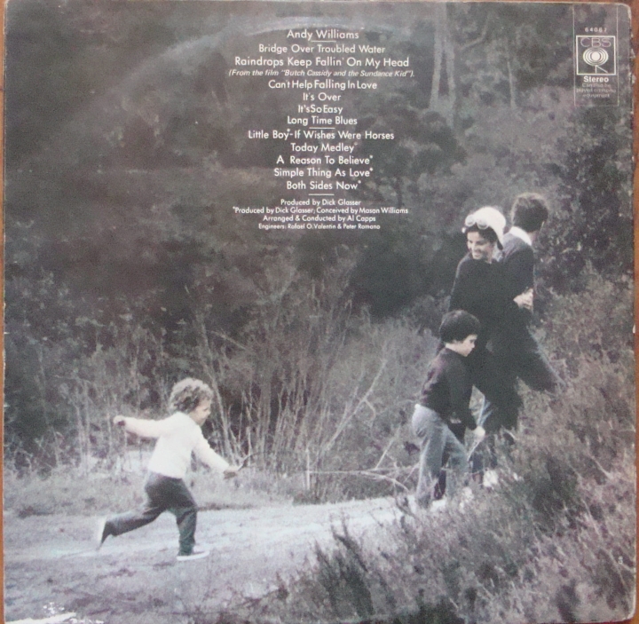 Andy Williams ‎– Can't Help Falling In Love CBS 64067 A1 / B1 Easy Listening 