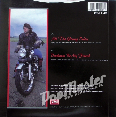Bruce Dickinson All The Young Dudes EM 142 A1/B1 Black paper labels Rock Winyl 
